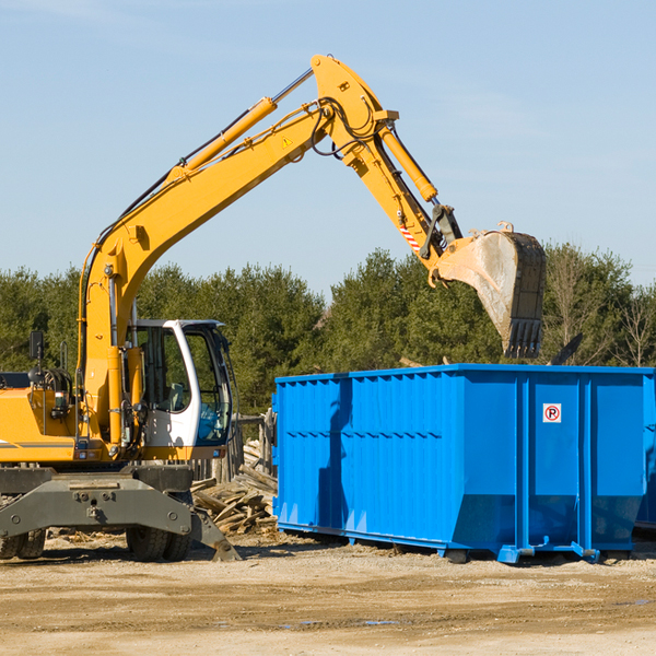 are there any restrictions on where a residential dumpster can be placed in Proctor